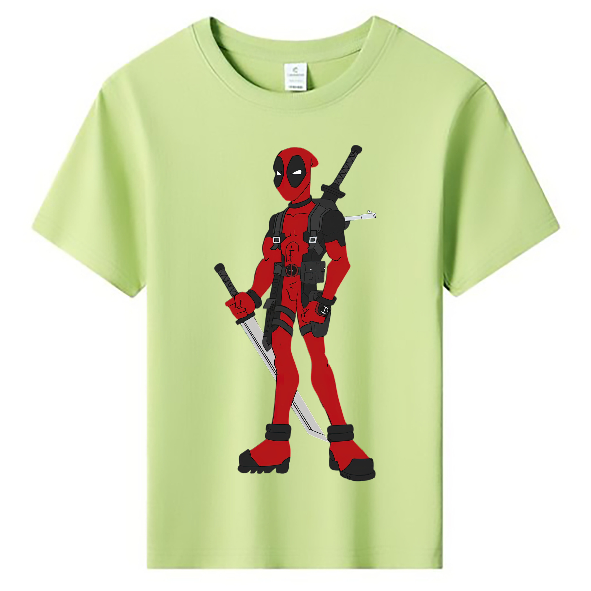 （画像用） Deadpool デッドプール 綿100％キッズTシャツ（フロントプリント）